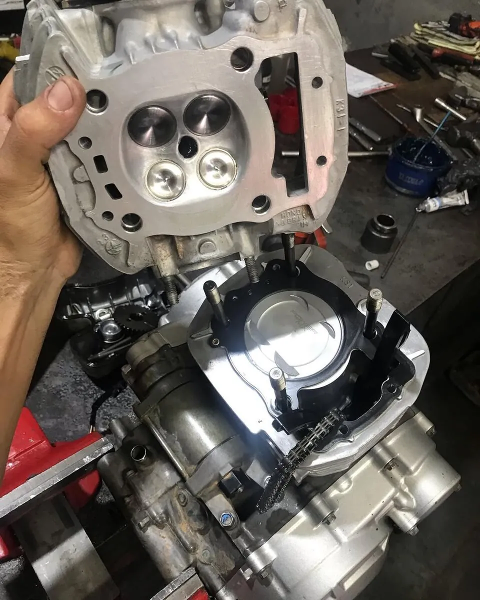 Preparação de cabeçote CRF 250cc a 285cc