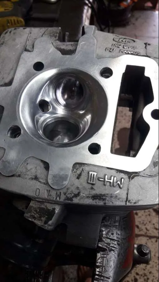 Cabeçote preparado com fresagem de precisão